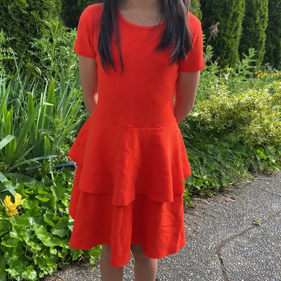 Red orange Milly Minis dress in excellent condition. - Picture 3 of 4